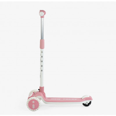 Самокат триколісний Skyper колеса PU 125х35мм зі світлом, музика та підсвічування платформи, УКРАЇНСЬКЕ ОЗВУЧУВАННЯ, кермо складне, в пакеті