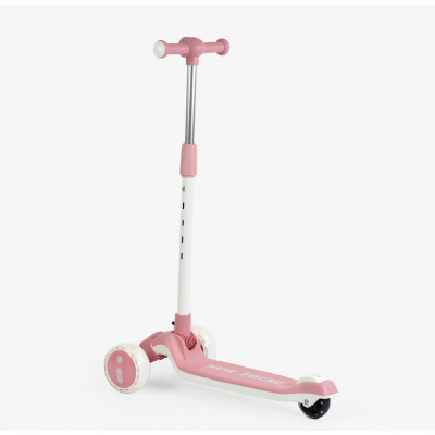 Самокат триколісний Skyper колеса PU 125х35мм зі світлом, музика та підсвічування платформи, УКРАЇНСЬКЕ ОЗВУЧУВАННЯ, кермо складне, в пакеті