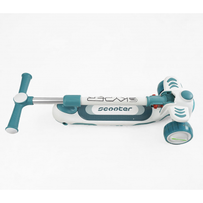 Самокат 5в1 Skyper колеса PU 125х40мм зі світлом, укр озвучування та підсвічування платформи,с ДОП. КОЛЕСАМИ, захисний бампер, в коробці
