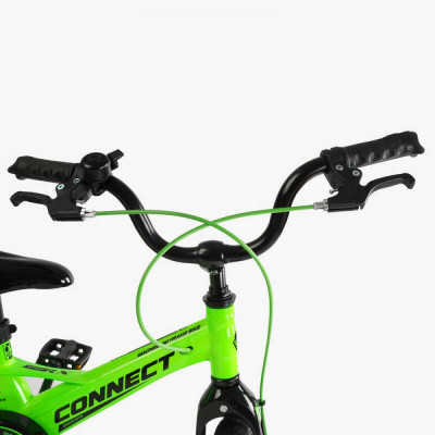 Дитячий велосипед 14" Corso CONNECT MG-14155 МАГНІЄВА РАМА, ЛИТІ ДИСКИ, ДИСКОВІ ГАЛЬМА, зібраний на 75%