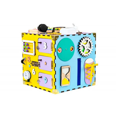 Бізікуб розвиваючий 30х30х30 см