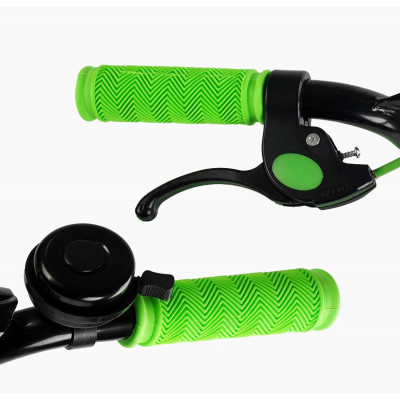 Велосипед 14" дюймів 2-х колісний CORSO MAXIS  ручне гальмо, дзвіночок, сидіння з ручкою, додаткові колеса, ЗІБРАНИЙ НА 75%, в коробці