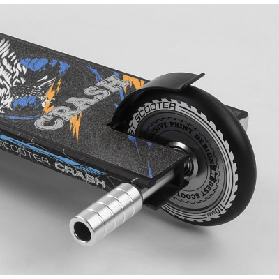 Самокат трюковий Best Scooter "CRASH" HIC-система, ПЕГІ, алюмінієвий диск і дека, колеса 110 мм PU, ширина керма - 57 см