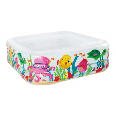 Басейн INTEX "Акваріум" (рем. комплект, 3 секції) в коробці 57471 р.159*159*50см