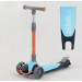Самокат триколісний  Best Scooter, складне алюмінієве кермо, 3 колеса PU зі світлом, d = 120*35 мм