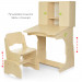 Дитяча парта з полицями та стільцем Bambi W 903-10 венге