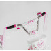 Велосипед 16" дюймів 2-х колісний "CORSO Fleur" FL-16708 (1) U-подібна сталева рама, ручні гальма, кошик, прикраси, зібраний на 75%