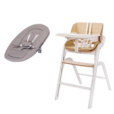 Дитячий шезлонг і стільчик-трансформер Carrello Combi - Cream White