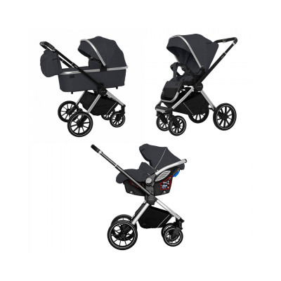 Коляска 3 в 1 Carrello Optima CRL-6504 - Platinum Grey