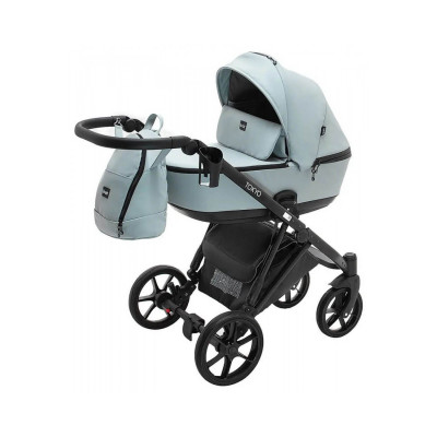 Коляска 2 в 1 Bair Tokyo - шкіра 100% 70 світло-сірий
