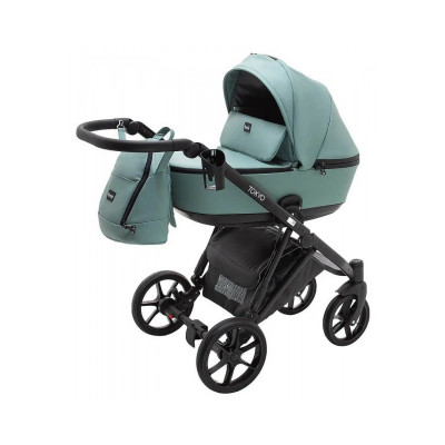 Коляска 2 в 1 Bair Tokyo - шкіра 100% 21 нефрит