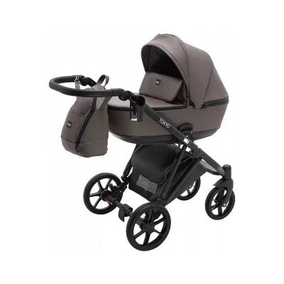 Коляска 2 в 1 Bair Tokyo - шкіра 100% 35 темний капучино