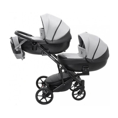 Коляска для двійні Bair Next Duo - Soft 31 сірий