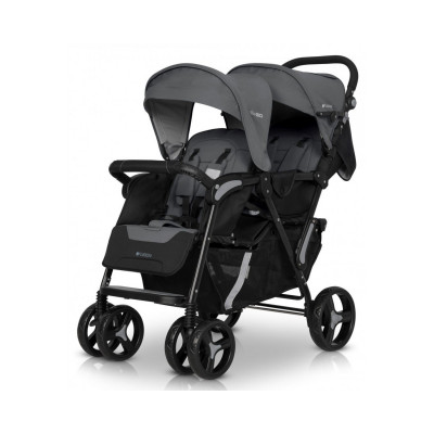Коляска для двійні EasyGo Fusion Duo 2021 - Iron Grey