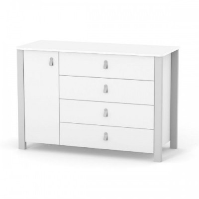 Комод Верес Монако 1200 - Біло-сірий