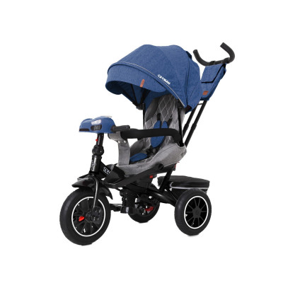 Велосипед триколісний Tilly Cayman Т-381/7 з пультом - Синій льон