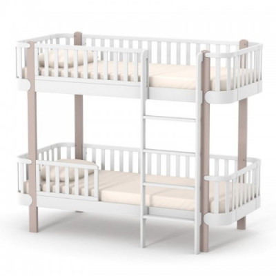 Дитяче ліжечко підліткове двоярусне Верес Монако 190*80 - Капучино-білий