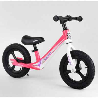 Велобіг Corso  колеса 12" - Рожевий