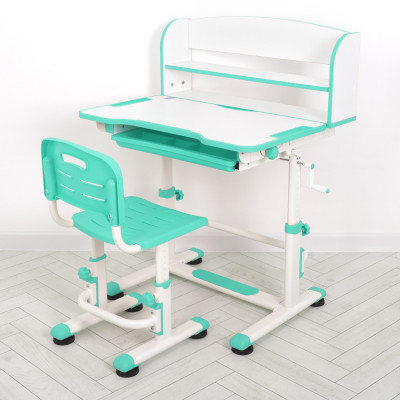 Дитяча парта зі стільцем Bambi M 4819 - Бірюзовий (5)