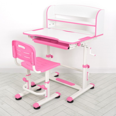 Дитяча парта зі стільцем Bambi M 4819 - Рожевий (8)