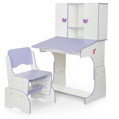 Дитяча парта з надбудовою та стільцем Bambi W 903 - Фіолетовий (6)