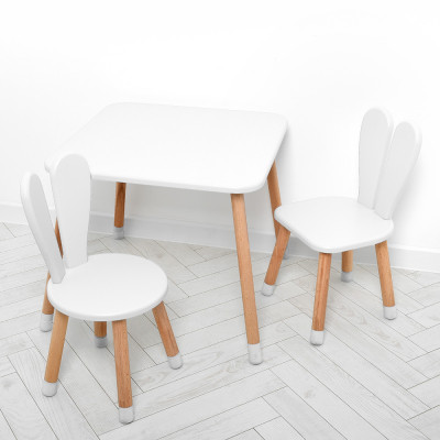 Столик з двома стільцями 04-025 - Білий