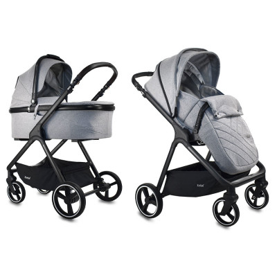 Універсальна коляска 2 в 1 IBEBE ICE - 05 GRAY / black frame