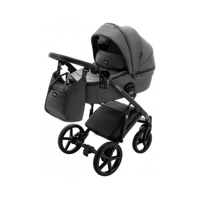 Дитяча коляска 2 в 1 Bair Marcel шкіра 100% - BM-21 графіт