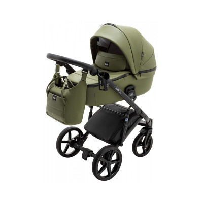 Дитяча коляска 2 в 1 Bair Marcel шкіра 100% - BM-11 хакі