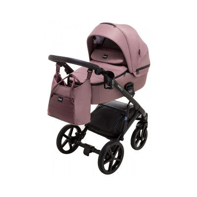 Дитяча коляска 2 в 1 Bair Marcel шкіра 100% - BM-44 бордо