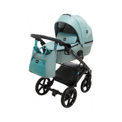 Дитяча коляска 2 в 1 Bair Marcel шкіра 100% - BM-028 нефрит