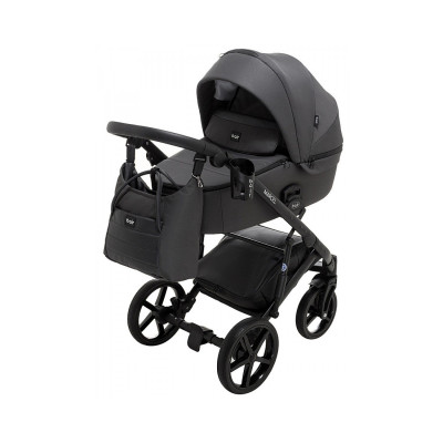 Дитяча коляска 2 в 1 Bair Marcel шкіра 100% - BM-219 графіт