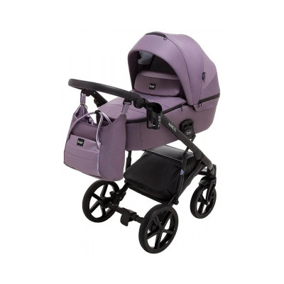 Дитяча коляска 2 в 1 Bair Marcel шкіра 100% - BM-42 бузок