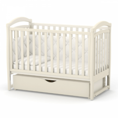 Дитяче ліжечко Верес ЛД6 (маятник з шухлядою) - Слонова кістка