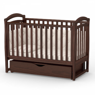 Дитяче ліжечко Верес ЛД6 (маятник з шухлядою) - Горіх