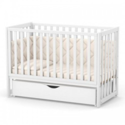 Дитяче ліжечко Верес ЛД13 (з маятником та шухлядою) - Білий