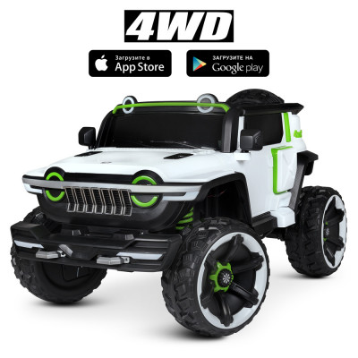 Дитячий електромобіль Bambi M 4863, з пультом керування - Білий (EBLR-1)