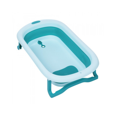 Дитяча складна ванночка для купання зі зливом - Синій (HA-B37-4)