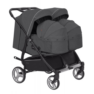 Універсальна коляска 2 в 1 для двійні Carrello Connect CRL-5502 - Serious Black