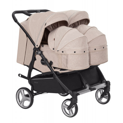 Універсальна коляска 2 в 1 для двійні Carrello Connect CRL-5502 - Cotton Beige