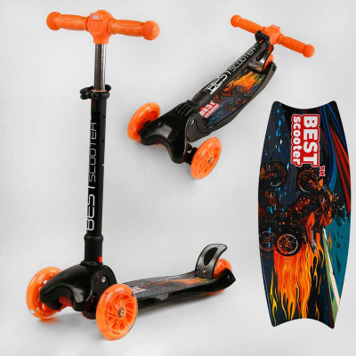 Дитячий трьохколісний самокат BEST SCOOTER MAXI - Мотоцикл (L-7841)