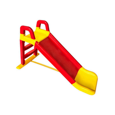 Дитяча гірка для катання 140 см 0140 DOLONI - Червона з жовтими вставками (0140/02)