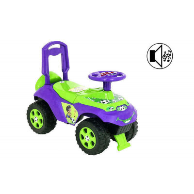Дитячий музичний толокар "Автошка" 0142 DOLONI - Фіолетово-зелений (0142/02)