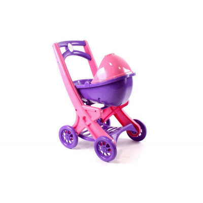 Візочок для ляльок з люлькою 0121 DOLONI - Рожево-фіолетовий (0121/02)