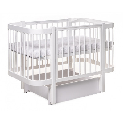 Дитяче ліжечко DeSon Svitanok з маятником без ящика - Білий