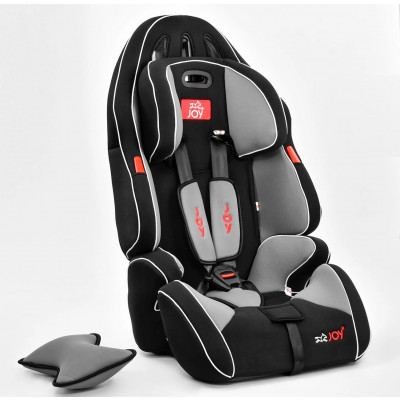 Автомобільне крісло універсальне Joy G 0915, 9-36 кг, з бустером - Чорно-сірий