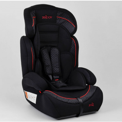 Дитяче автокрісло JOY  універсальне, група 1/2/3, вага дитини від 9-36 кг, з бустером - Чорний