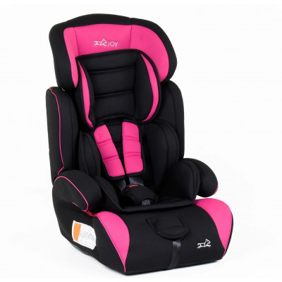 Дитяче автокрісло JOY  універсальне, група 1/2/3, вага дитини від 9-36 кг, з бустером - Рожевий