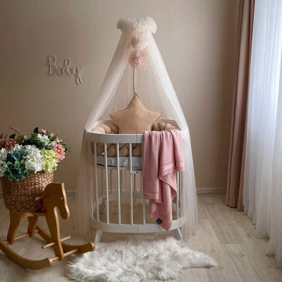 Балдахін з помпонами MSonya - Крем