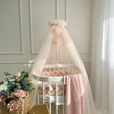 Балдахін з помпонами MSonya - Світла пудра